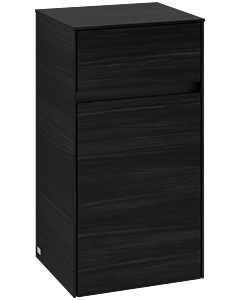 Villeroy und Boch Collaro side cabinet C03201AB 40.4x74.8x34.9cm, hinged right, black oak