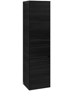 Villeroy und Boch Collaro tall cabinet C03301AB 40.4x153.8x34.9cm, hinged right, black oak