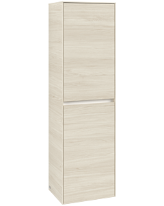 Villeroy und Boch Collaro tall cabinet C03401AA 45.4x153.8x34.9cm, hinged right, white oak