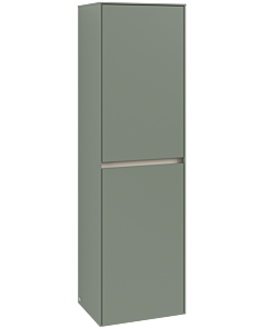 Villeroy und Boch Collaro tall cabinet C03401AF 45.4x153.8x34.9cm, hinged right, soft green