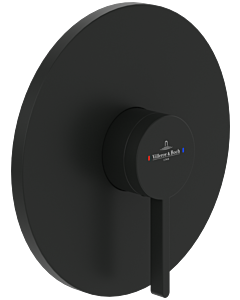 Villeroy und Boch Dawn set de montage final TVS106352110K5 mitigeur de douche à encastrer, montage mural, noir mat