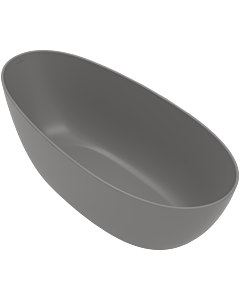 Villeroy und Boch Antao freistehende Badewanne UBQ170TAO7TV-3S 170 x 75 cm, Grau