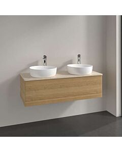Villeroy und Boch Antao Waschtisch-Unterschrank K35013HN 120x36x50cm, Waschbeckenplattenfarbe botticino, honey oak