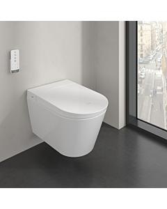 WC suspendu Villeroy &amp; Boch Viclean Tivo DirectFlush V22EM101 avec siège, fonction bidet et séchoir à air chaud, 40 x 43 x 60,9 cm