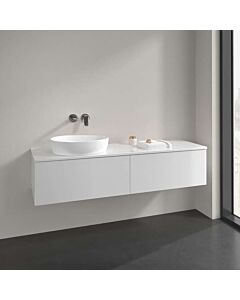 Meuble vasque Villeroy &amp; Boch Antao K37050GF 160 x 36 x 50 cm, percé pour robinetterie, plan vasque laquée blanc brillant