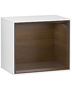 Villeroy und Boch module d&#39; Finion F580GNGF 41.8x35.6x27cm, étagère Walnut Veneer , laqué blanc brillant