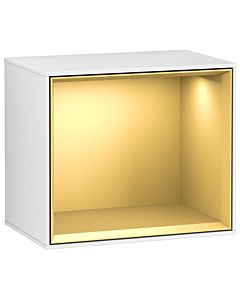 Villeroy und Boch module d&#39; Finion F580HFGF 41.8x35.6x27cm, étagère or mat, laqué blanc brillant