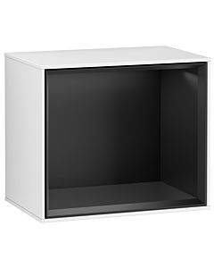 Villeroy und Boch module d&#39; Finion F580PDGF 41.8x35.6x27cm, étagère noir mat, laqué blanc brillant
