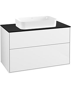 Villeroy und Boch Finion Villeroy und Boch Finion F64200GF 100x60.3x50.1mm, Glass Black Matt, Glossy white lacquer