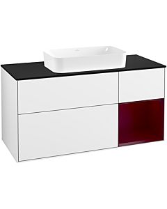 Villeroy und Boch Finion Villeroy und Boch Finion F712HBGF 120x60.3x50.1cm, shelf on the right Peony , glossy white lacquer