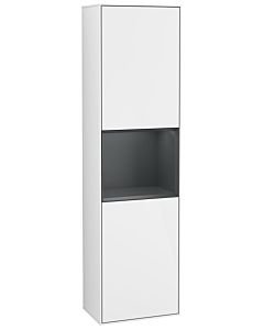 Villeroy und Boch Finion Hochschrank G460HGGF 41,8x151,6cm, links, Emotion, Regal Midnight Blue Matt Lacquer, Glossy white lacquer