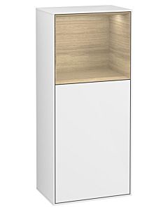 Villeroy und Boch Finion Seitenschrank G500PCGF 41,8x93,6cm, links, Emotion, Regal oben Oak Veneer, Glossy white lacquer