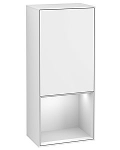 Villeroy und Boch Finion Seitenschrank G540MTGF 41,8cm, links, Emotion, Regal unten White Matt, Glossy white lacquer