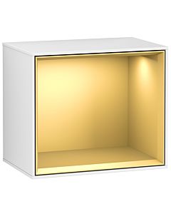 Villeroy und Boch module d&#39; Finion G580HFGF 41.8x35.6x27cm, Emotion, étagère or mat, laqué blanc brillant