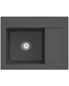 Villeroy und Boch Subway 45 Compact Einbauspüle 331200i4 Einbauspüle links, 650 x 510 mm, graphite CeramicPlus