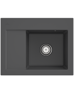 Villeroy und Boch Subway 45 Compact Einbauspüle 331300i4 Einbauspüle rechts, 650x220x510mm, graphite CeramicPlus