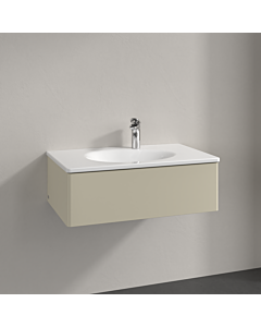 Villeroy und Boch Meuble sous-vasque Antao K01000HJ 78,8x25,6x49,6cm, sans structure frontale, laqué mat gris soie