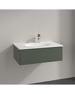 Villeroy und Boch Meuble sous-vasque Antao K01000HL 78,8x25,6x49,6cm, sans structure frontale, laqué mat vert feuille