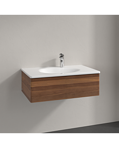 Villeroy und Boch Meuble sous-vasque Antao K01100HM 78,8x25,6x49,6cm, avec structure frontale, noyer chaud