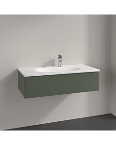 Villeroy und Boch Meuble sous-vasque Antao K02000HL 98,8x25,6x49,3cm, sans structure frontale, laqué mat vert feuille