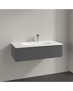 Villeroy und Boch Antao Waschtisch-Unterschrank K02100GK 98,8x25,6x49,3cm, mit Frontstruktur, anthracite matt lacquer