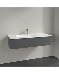 Villeroy und Boch Meuble sous-vasque Antao K03000GK 118,8x25,6x49,3cm, sans structure frontale, laqué mat anthracite
