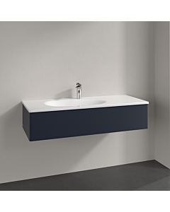 Villeroy und Boch Meuble sous-vasque Antao K03000HG 118,8x25,6x49,3cm, sans structure frontale, laqué mat bleu nuit