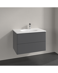 Villeroy und Boch Meuble sous-vasque Antao K04000GK 78,8x50,4x49,6cm, sans structure frontale, laqué mat anthracite