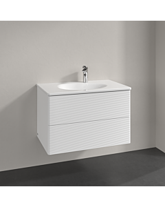Villeroy und Boch Antao Waschtisch-Unterschrank K04100MT 78,8x50,4x49,6cm, mit Frontstruktur, white matt lacquer