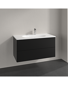 Villeroy und Boch Meuble sous-vasque Antao K05000PD 98,8x50,4x49,6cm, sans structure frontale, laqué noir mat