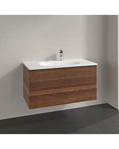 Villeroy und Boch Antao vanity unit K05100HM 98.8x50.4x49.6cm, with front structure, warm walnut
