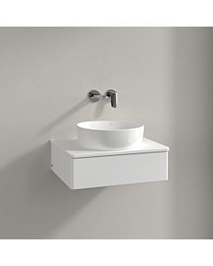 Meuble vasque Villeroy &amp; Boch Antao K07010MT 60 x 19 x 50 cm, couleur du plan vasque : laque blanche mate
