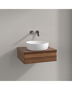 Villeroy und Boch Antao Waschtisch-Unterschrank K07012HM 60x19x50cm, Waschbeckenplattenfarbe warm walnut, warm walnut
