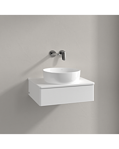 Meuble vasque Villeroy &amp; Boch Antao K07110MT 60 x 19 x 50 cm, couleur du plan vasque : laque blanche mate