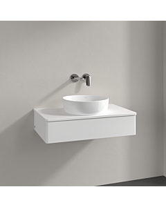 Villeroy und Boch Antao Waschtisch-Unterschrank K08010MT 80x19x50cm, Waschbeckenplattenfarbe Lack, white matt lacquer