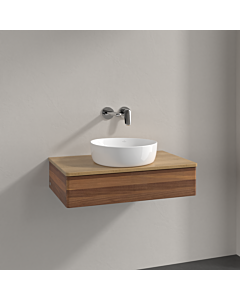 Villeroy und Boch Antao Waschtisch-Unterschrank K08011HM 80x19x50cm, Waschbeckenplattenfarbe honey oak, warm walnut
