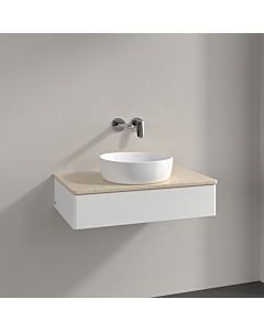 Villeroy und Boch Antao Waschtisch-Unterschrank K08013MT 80x19x50cm, Waschbeckenplattenfarbe botticino, white matt lacquer