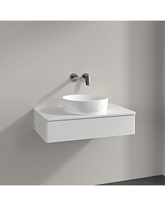 Villeroy und Boch Antao Waschtisch-Unterschrank K08110GF 80x19x50cm, Waschbeckenplattenfarbe Lack, glossy white lacquer