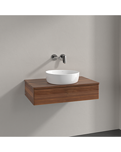 Villeroy und Boch Antao Waschtisch-Unterschrank K08112HM 80x19x50cm, Waschbeckenplattenfarbe warm walnut, warm walnut