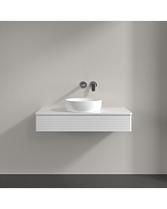 Villeroy und Boch Antao Waschtisch-Unterschrank K09110GF 100x19x50cm, Waschbeckenplattenfarbe Lack, glossy white lacquer