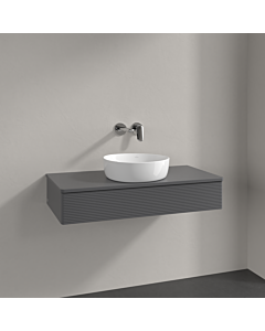 Villeroy und Boch Antao Waschtisch-Unterschrank K09110GK 100x19x50cm, Waschbeckenplattenfarbe Lack, anthracite matt lacquer
