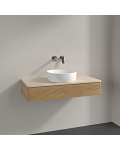 Villeroy und Boch Antao Waschtisch-Unterschrank K09113HN 100x19x50cm, Waschbeckenplattenfarbe botticino, honey oak