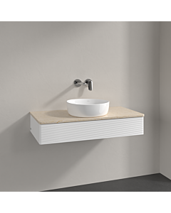 Villeroy und Boch Antao Waschtisch-Unterschrank K09113MT 100x19x50cm, Waschbeckenplattenfarbe botticino, white matt lacquer