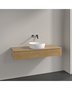 Villeroy und Boch sous vasque Antao K10111HN 120x19x50cm, plan vasque couleur chêne miel, chêne miel