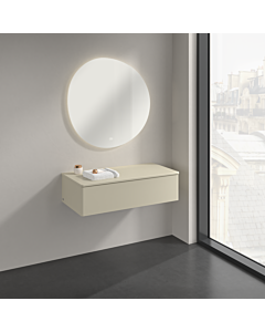 Buffet Villeroy &amp; Boch Antao K40000HJ 100 x 26,8 x 50 cm, couleur du plan vasque : laque mate gris soie