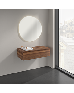 Villeroy &amp; Boch Antao Sideboard K40102HM 100x26.8x50cm, washbasin top color warm walnut, warm walnut