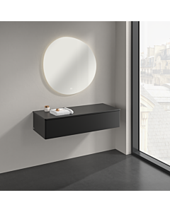 Villeroy und Boch Antao Sideboard K41000PD 120x26,8x50cm, Waschbeckenplattenfarbe Lack, black matt lacquer