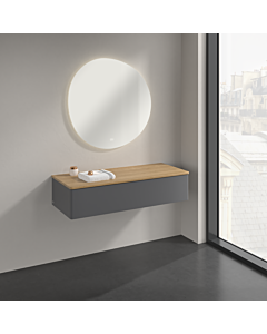 Villeroy &amp; Boch Antao sideboard K41001GK 120x26.8x50cm, washbasin top color honey oak, anthracite matt lacquer