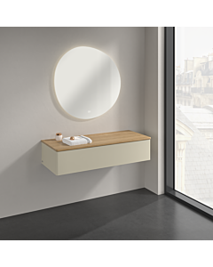 Villeroy und Boch Antao Sideboard K41001HJ 120x26,8x50cm, Waschbeckenplattenfarbe honey oak, silk grey matt lacquer