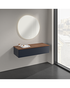 Villeroy und Boch Antao Sideboard K41002HG 120x26,8x50cm, Waschbeckenplattenfarbe warm walnut, midnight blue matt lacquer